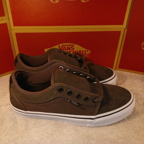 Vans Men's 7.5/Women's 9 Chukka Low Pro Olive Green/True White - Picture 10 of 12